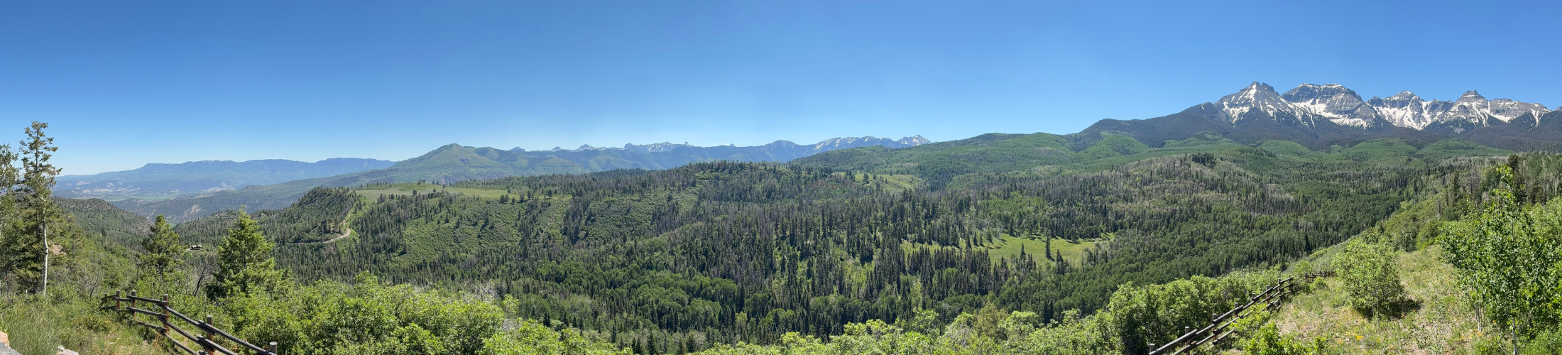View from Park Estates over looking valley floor of Ouray County
