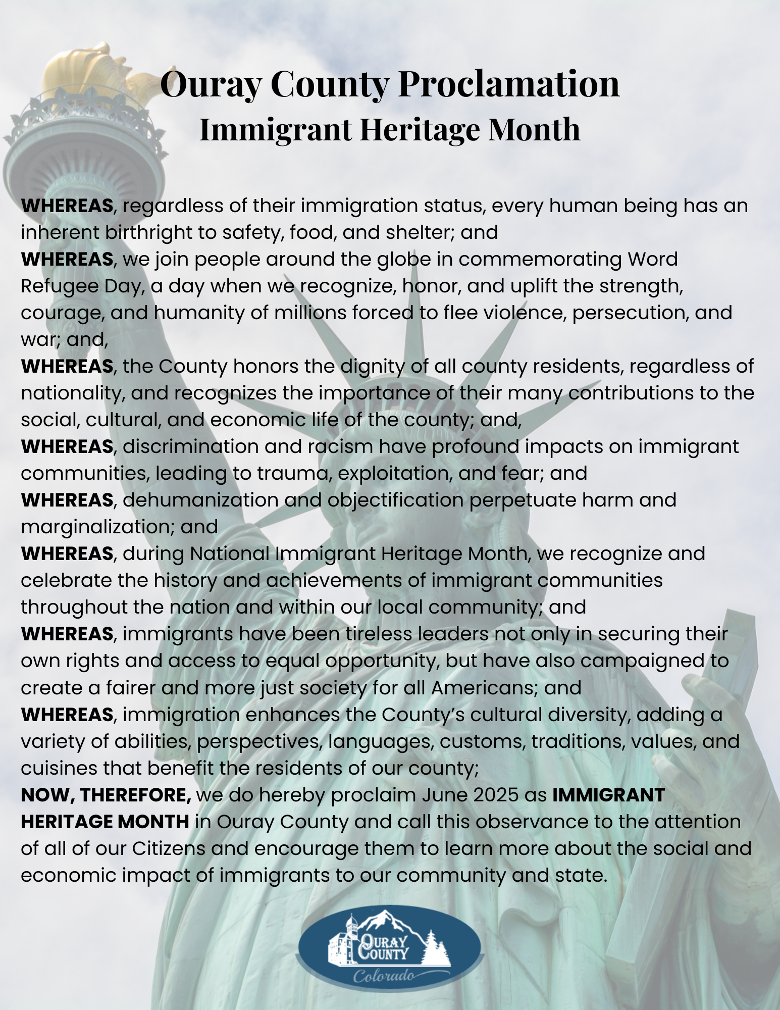 Immigrant Heritage Month