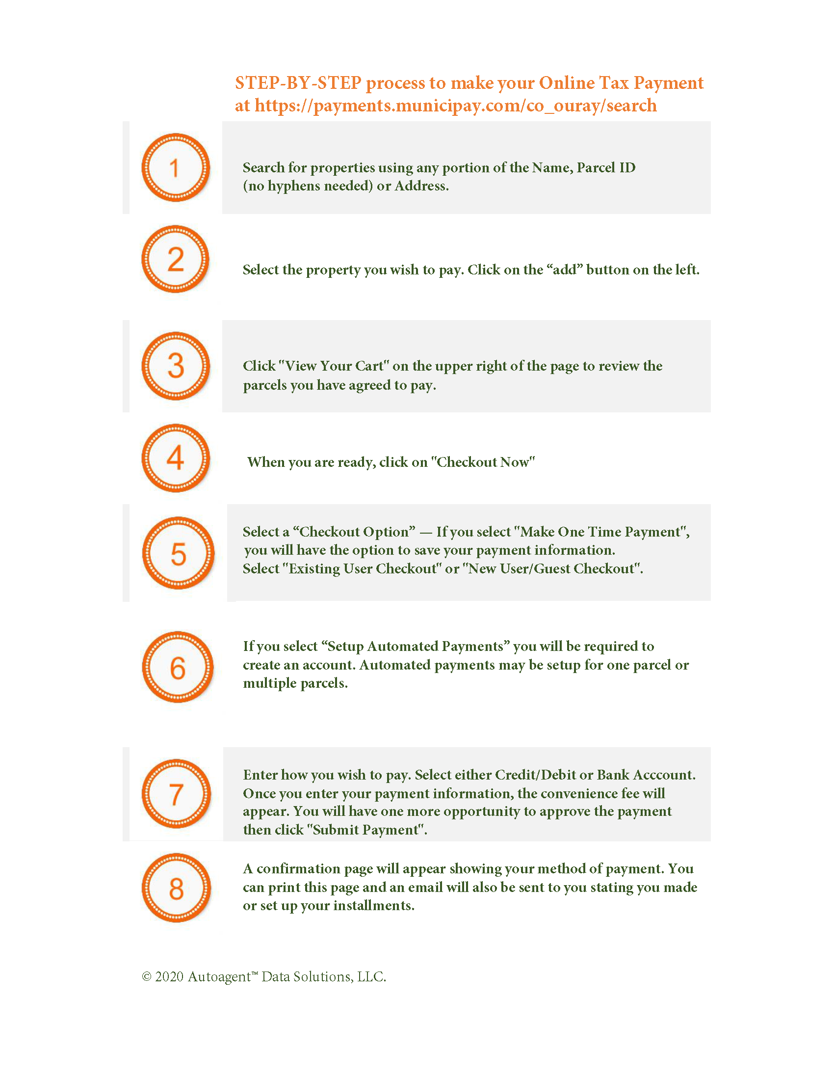 Taxpayer Online Payment step-by-step